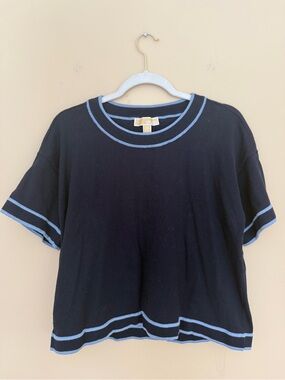 Michael Kors Short Sleeve Sweater Top
